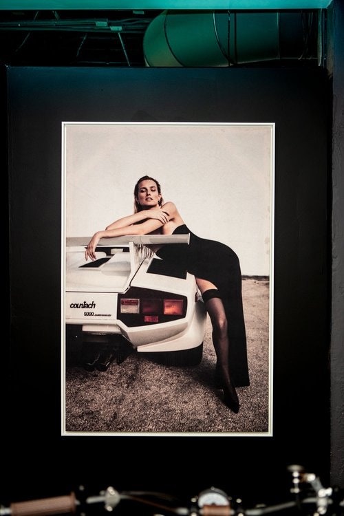 Countach and Female Model