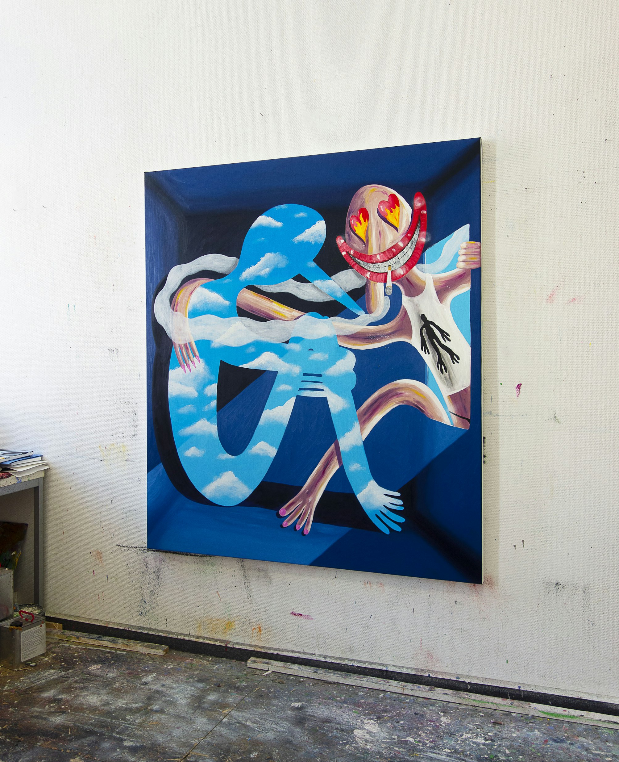 "Unknown" on studio wall