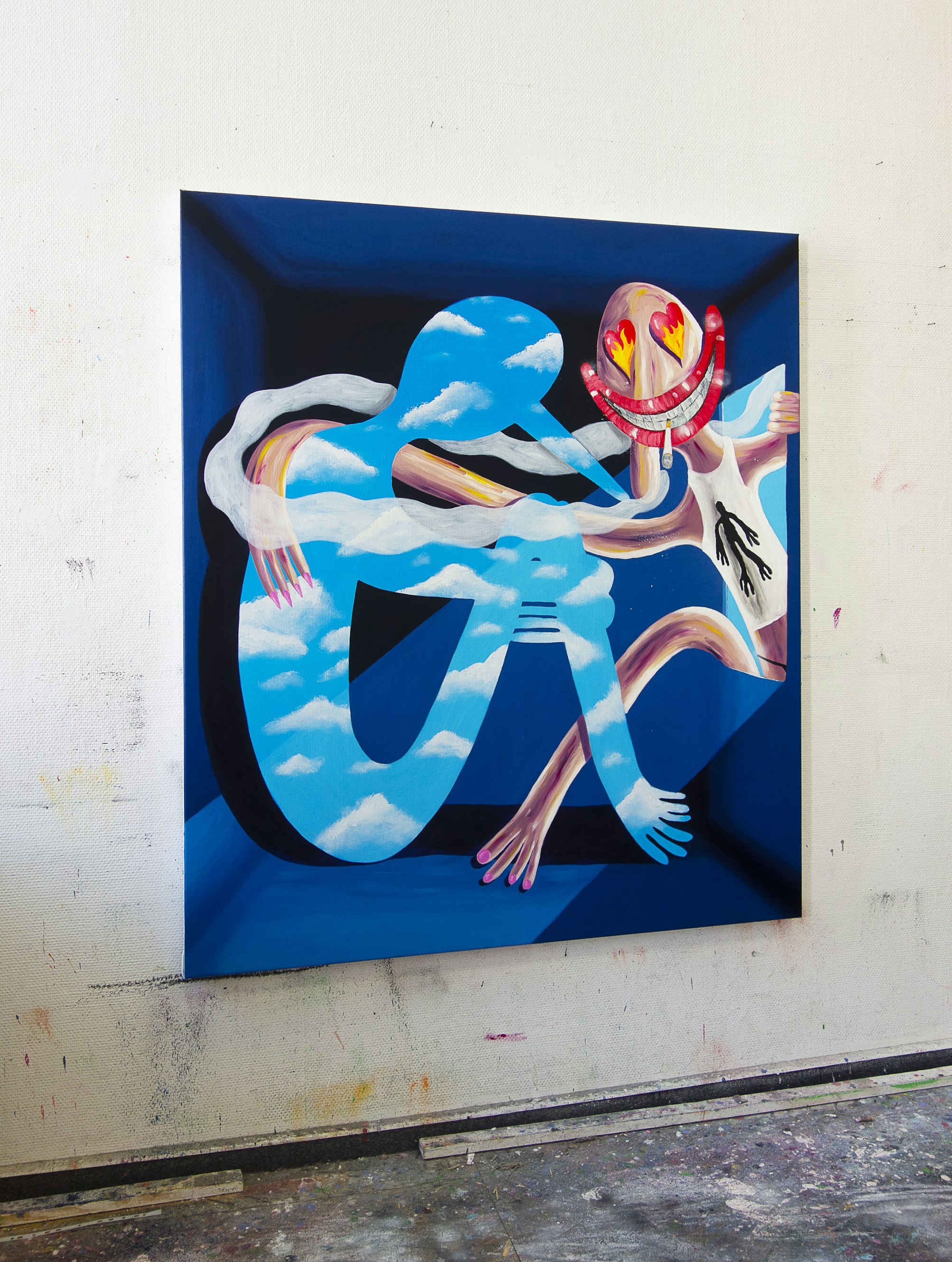"Unknown" on studio wall