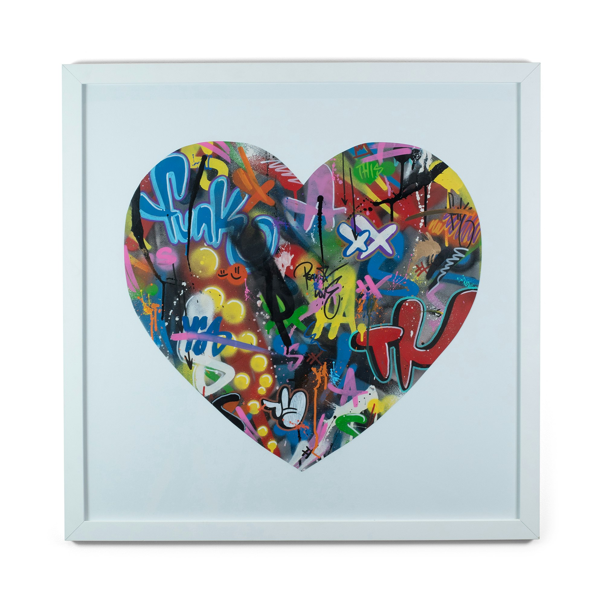 Graffitti Style Heart by Martin Whatson