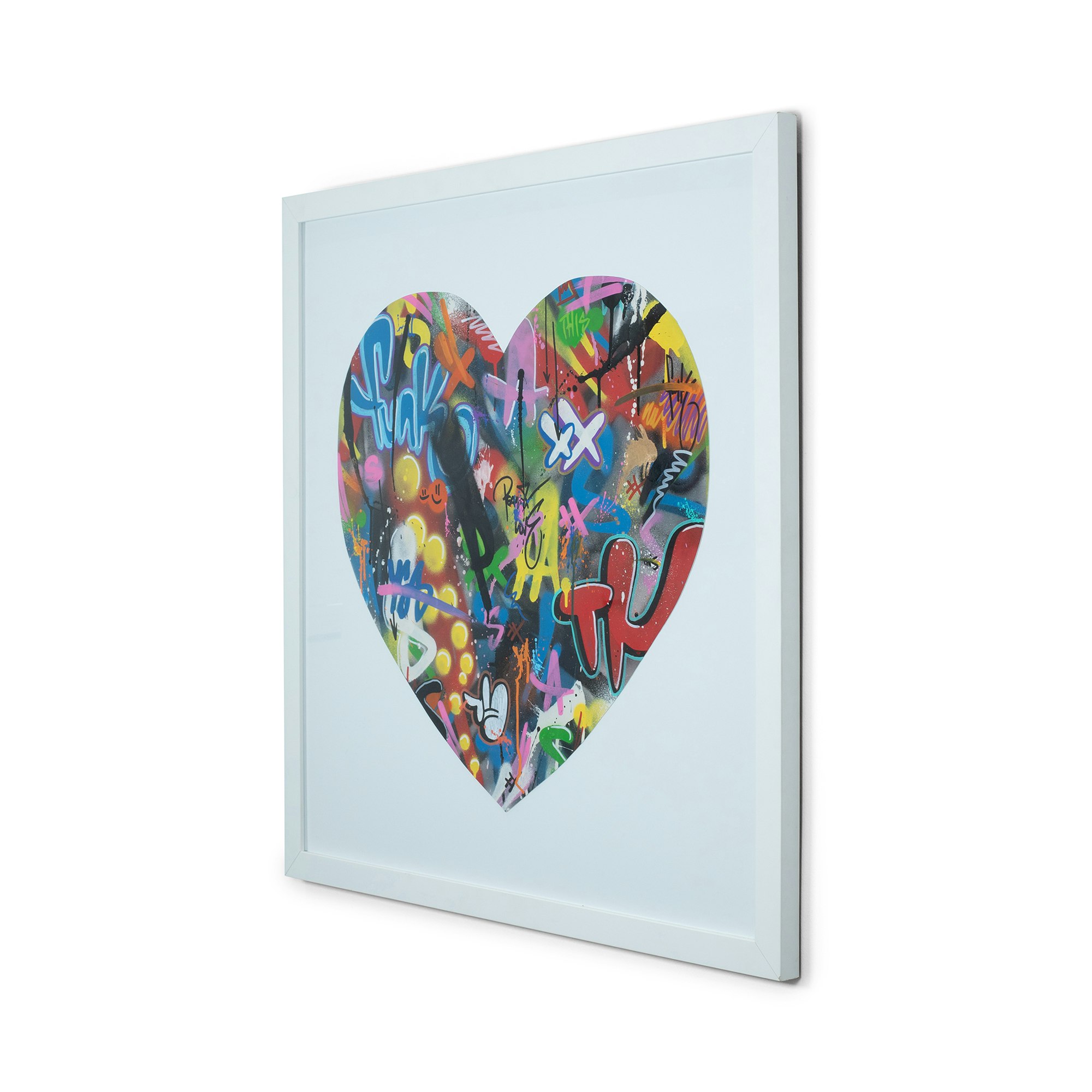 Graffitti Style Heart by Martin Whatson