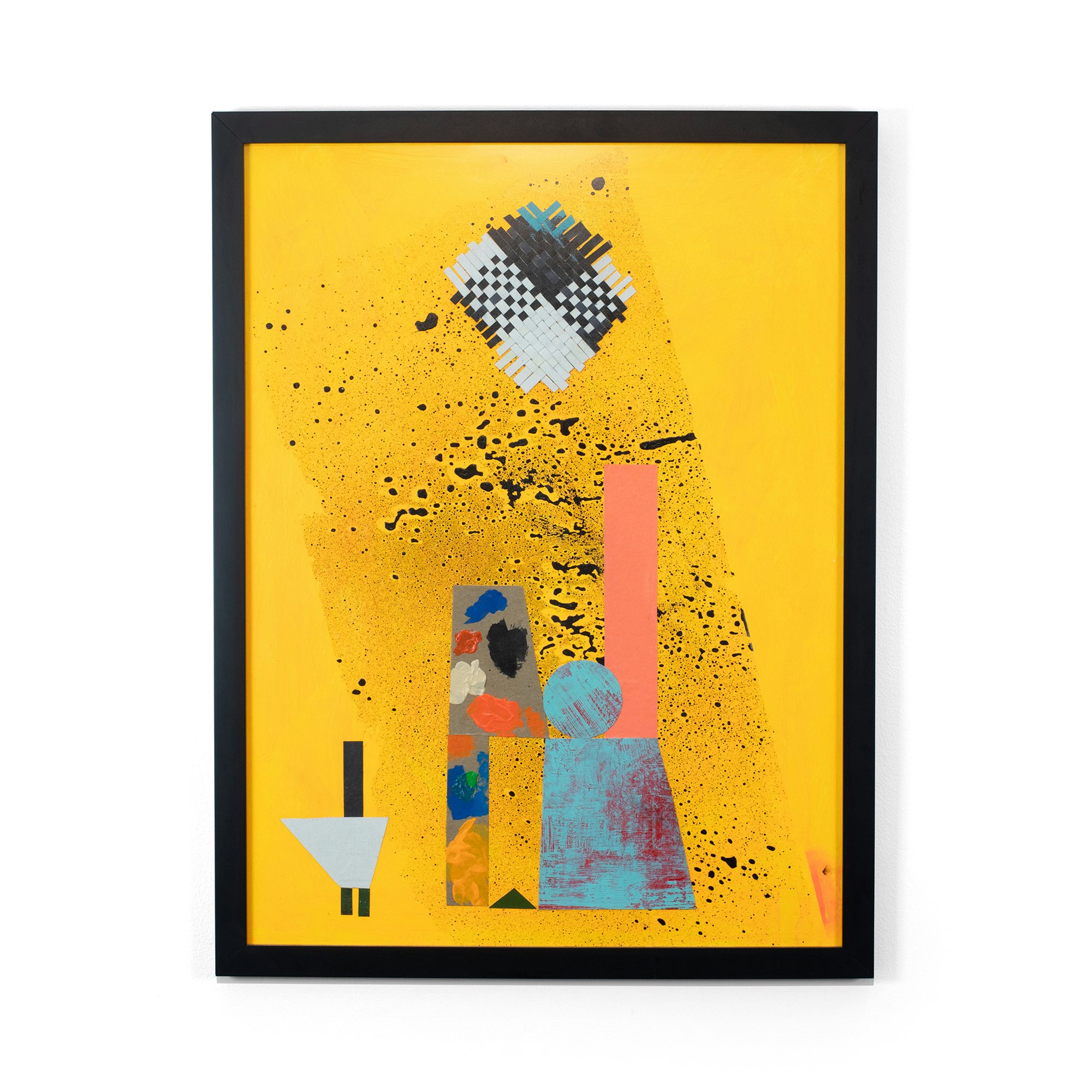 Yellow graphic collage