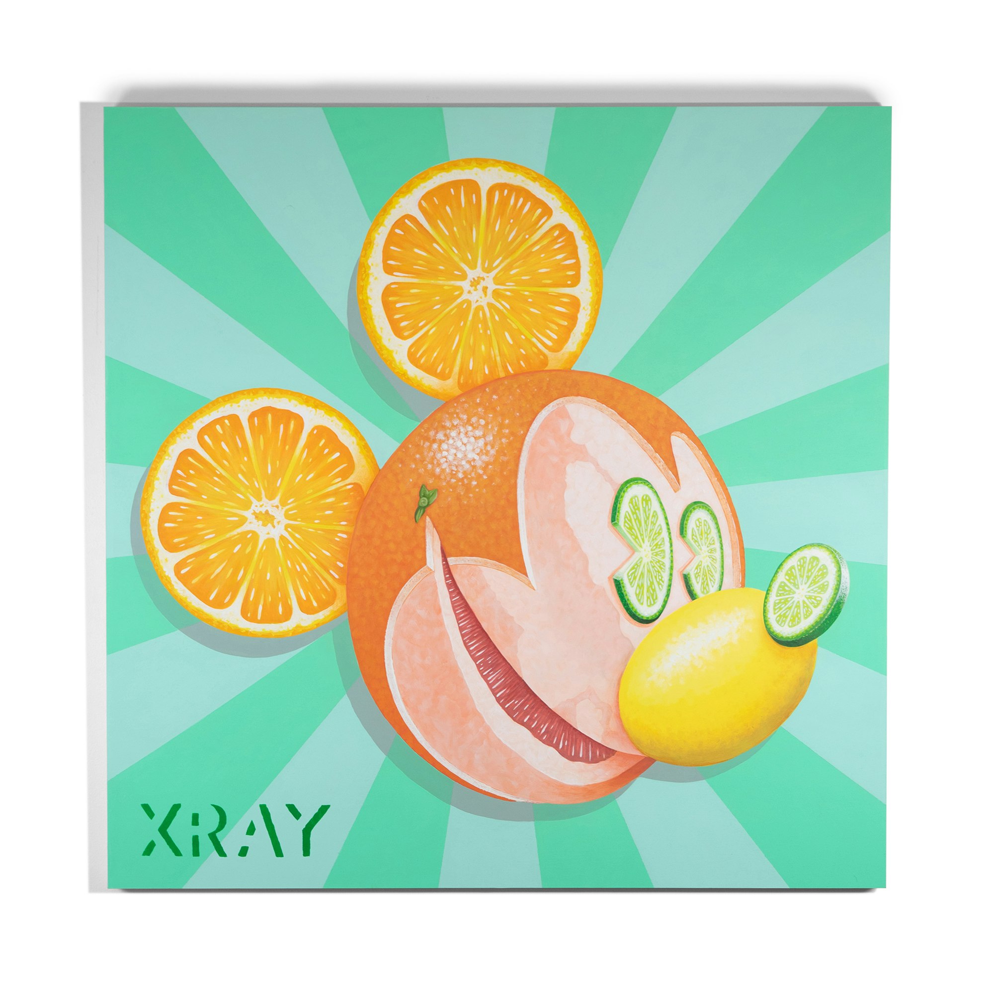 Mickey mouse out of oranges