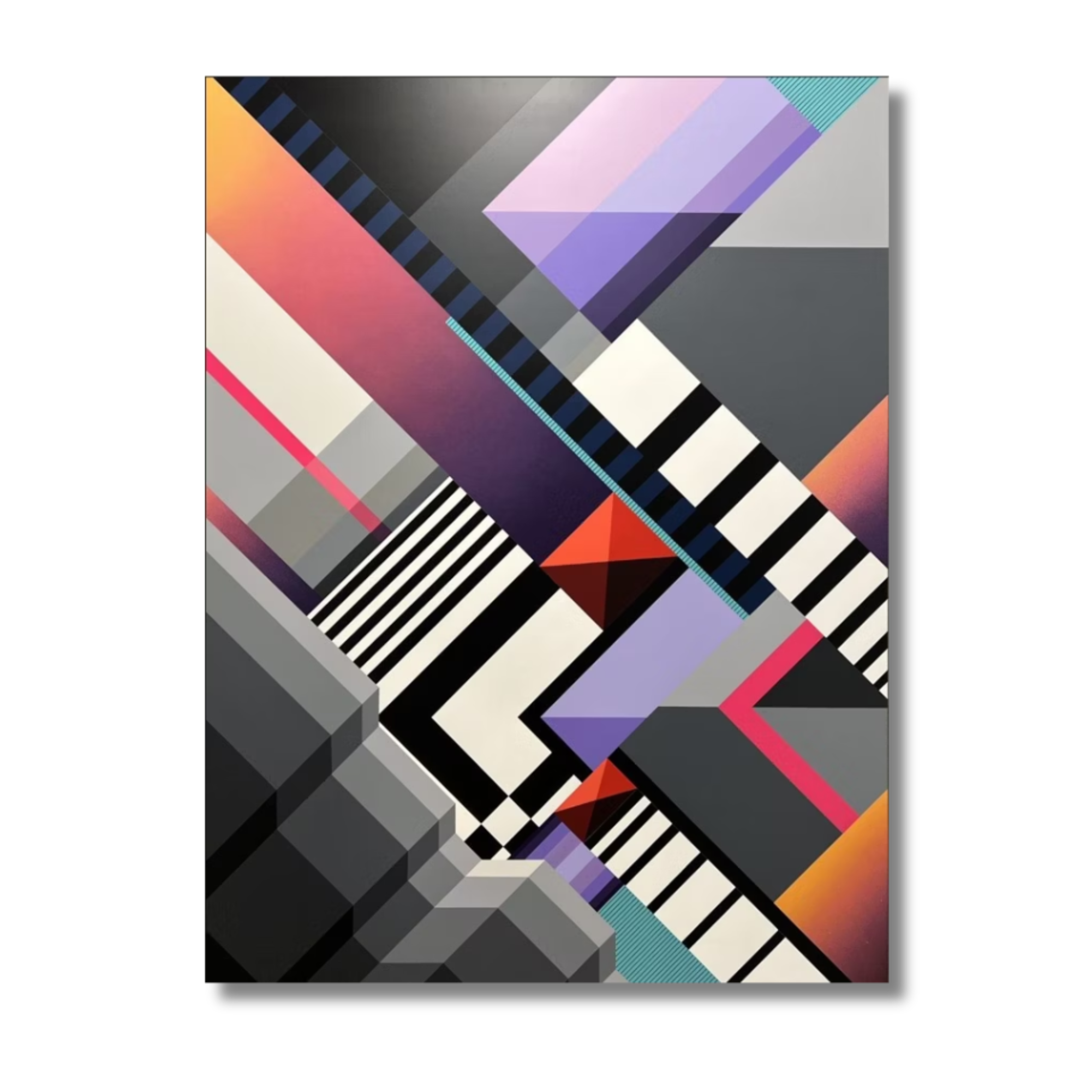 Corrugated Lines Painting