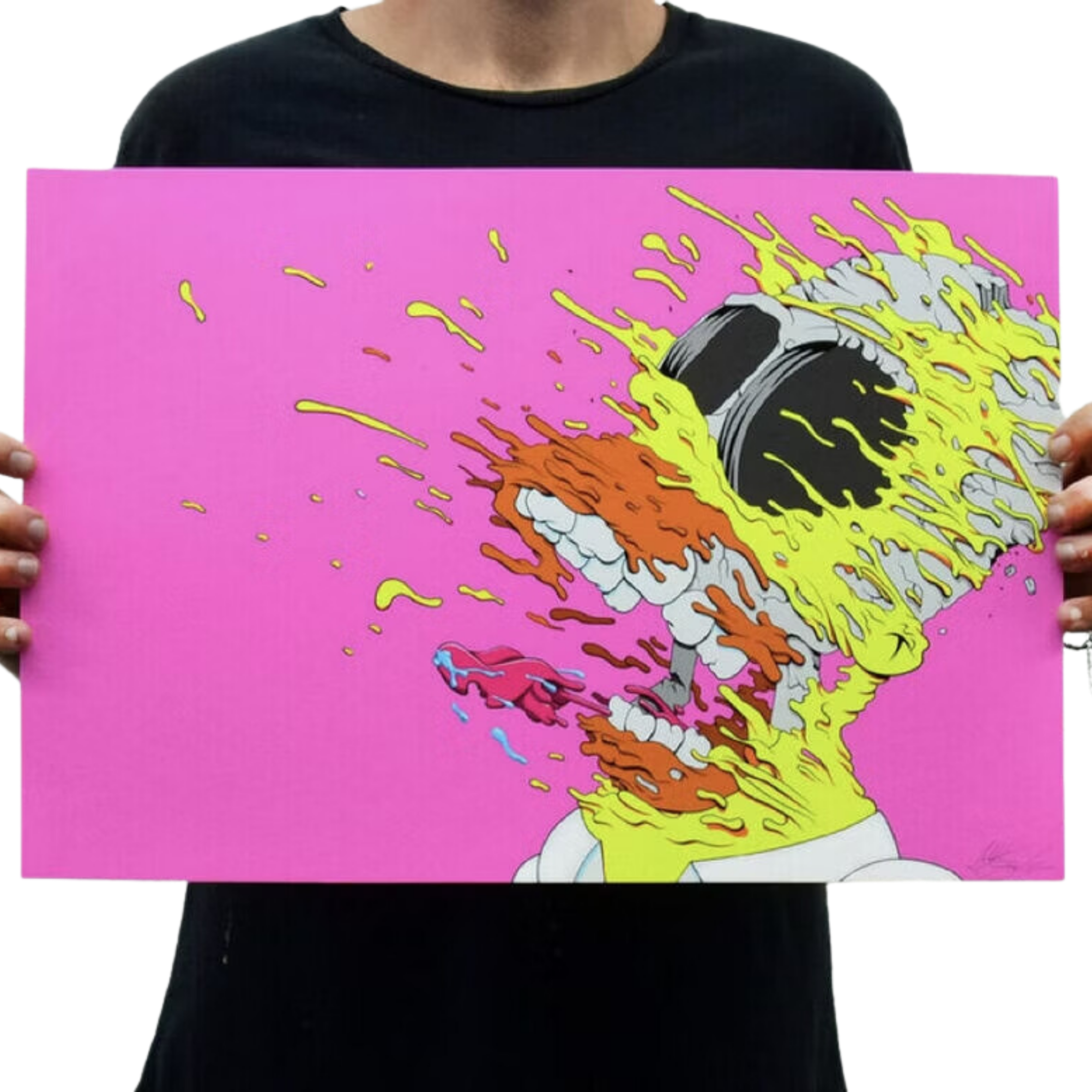 Pink Homer Simpson by Matt Gondek