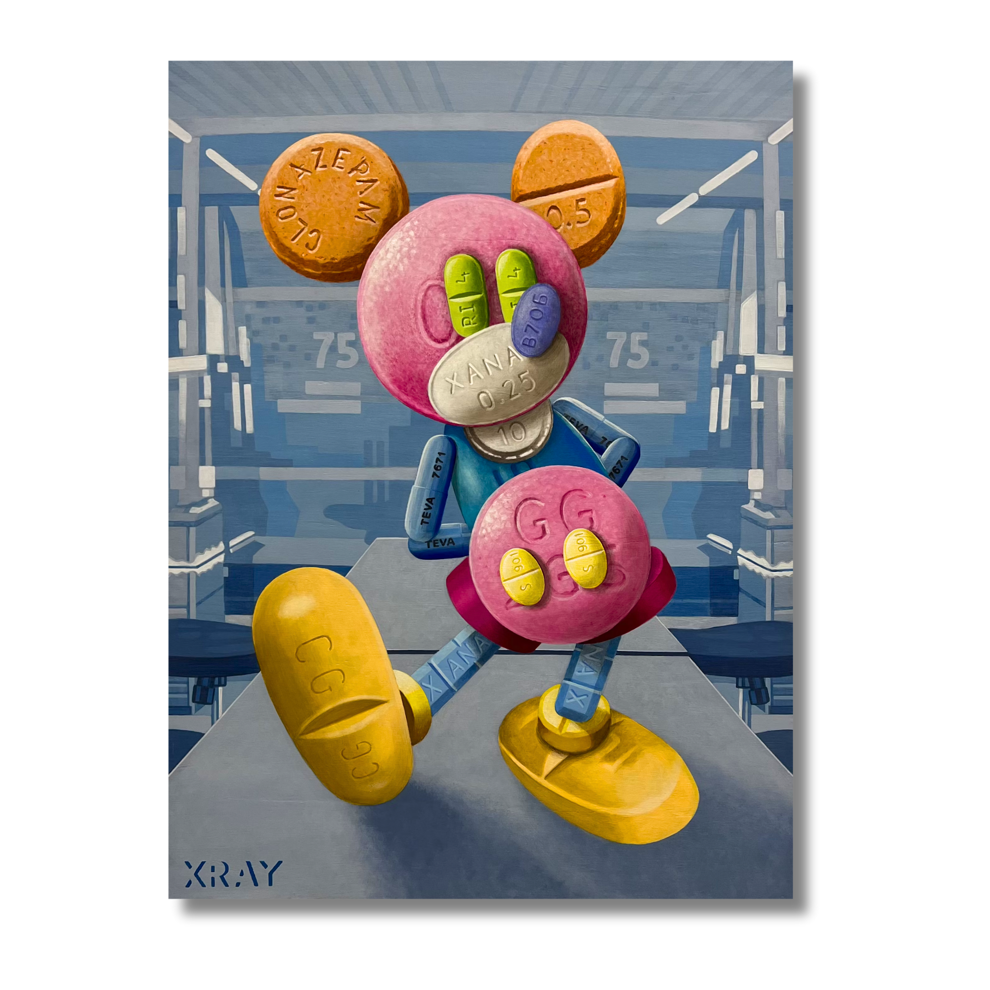 Mickey Silhouette of Pills