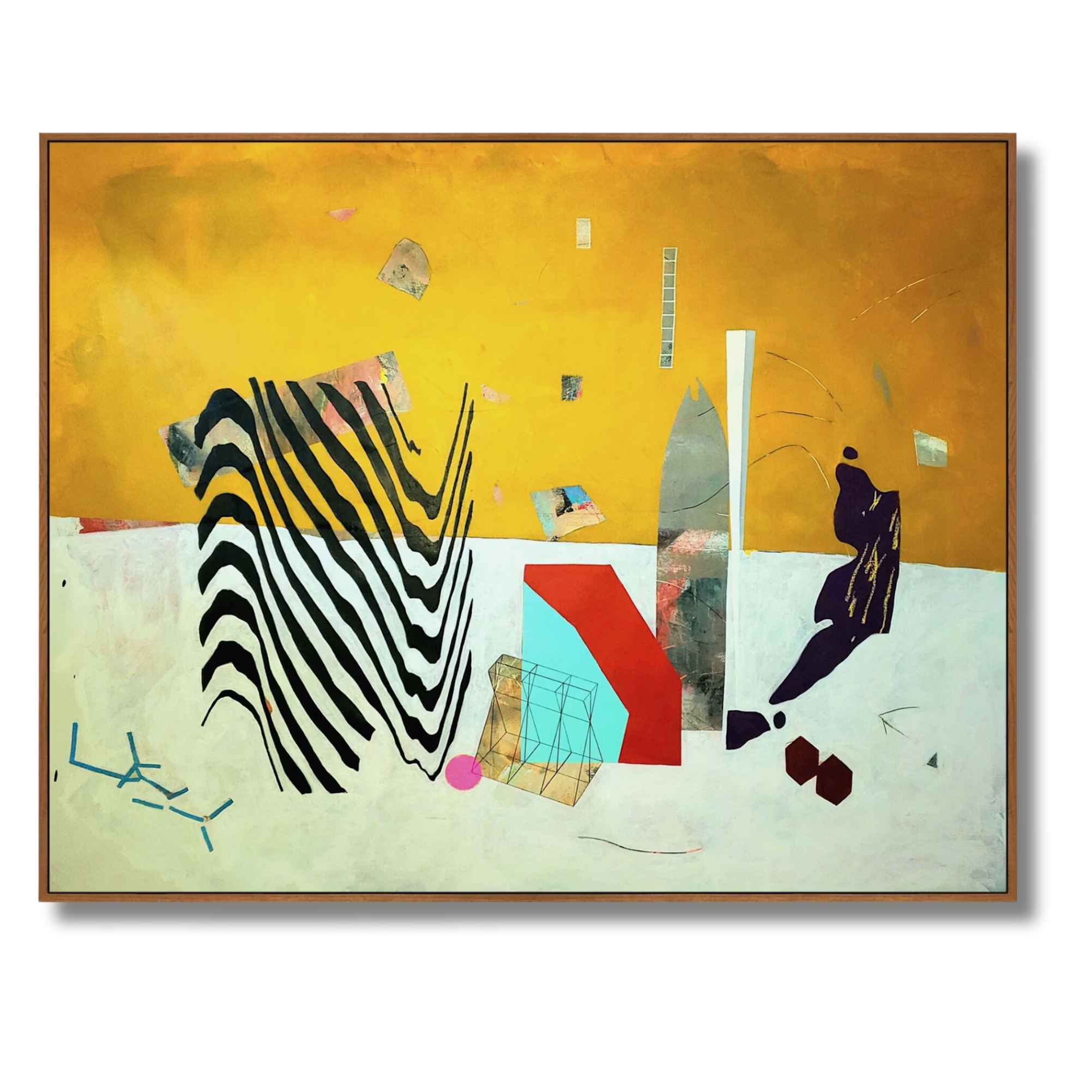 RESOURCES  Jonathan Ryan Harvey  2020  Mixed Media on Canvas  52 x 67.5 inches