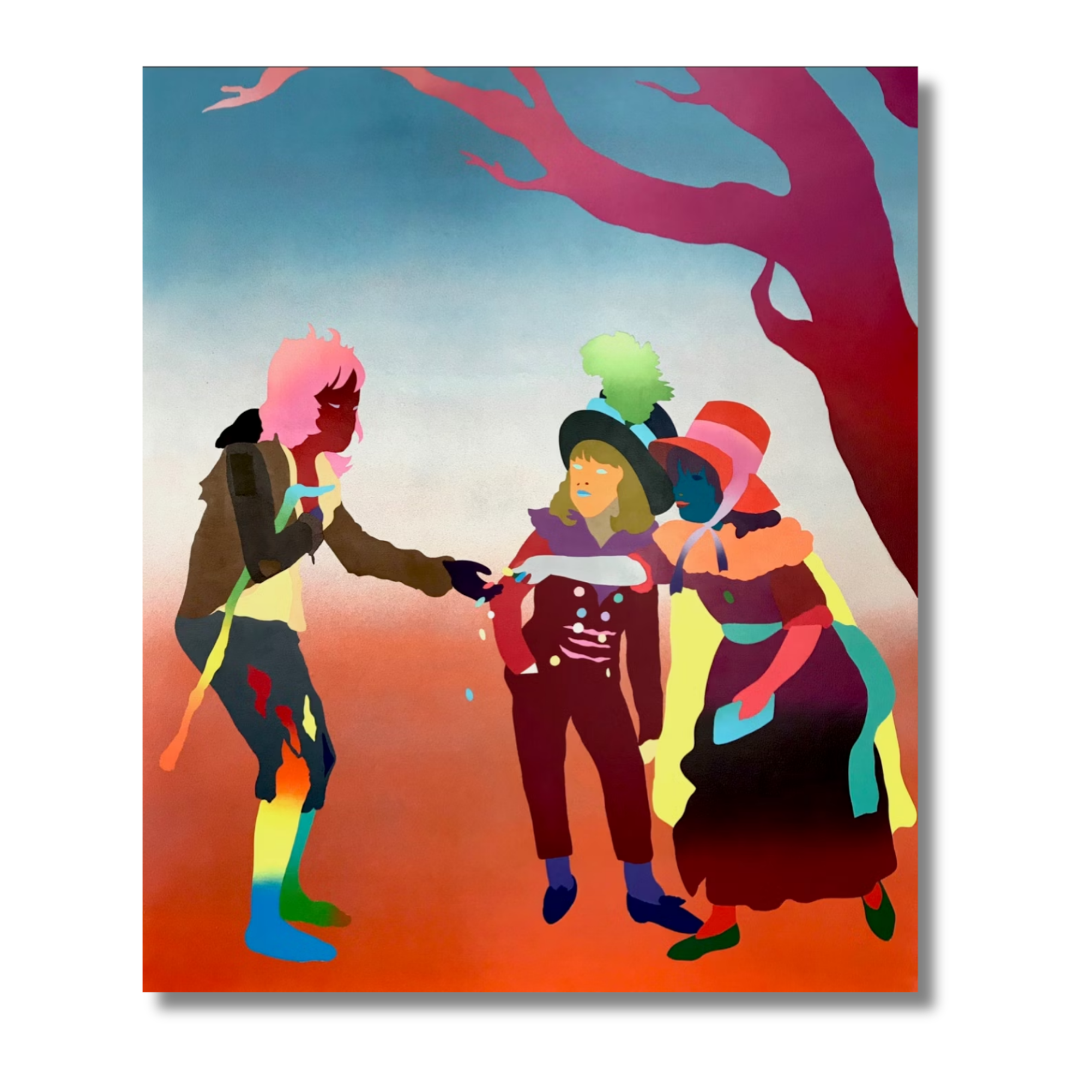 Spare Change  Spray Paint on Mounted Canvas  60'' x 72 '' Inches  Jason Pulgarin