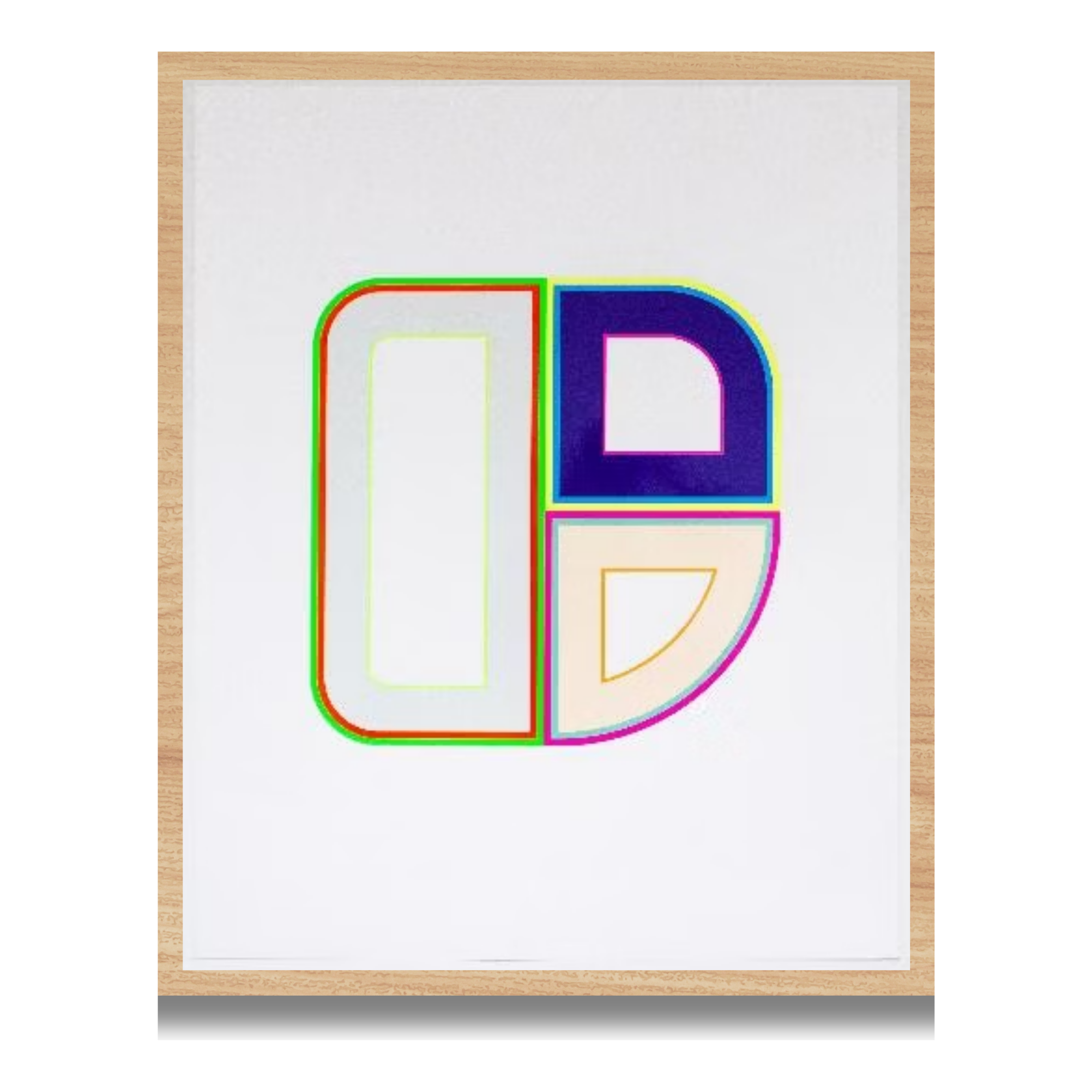 UNTITLED (Insomnia, Opiod Addiction, ADHD)  Beverly Fisherman  11 Color Hand-Pulled Serigraph on 130lb Cougar White with Hand Gloss Spot UV as the 12th Layer Print
