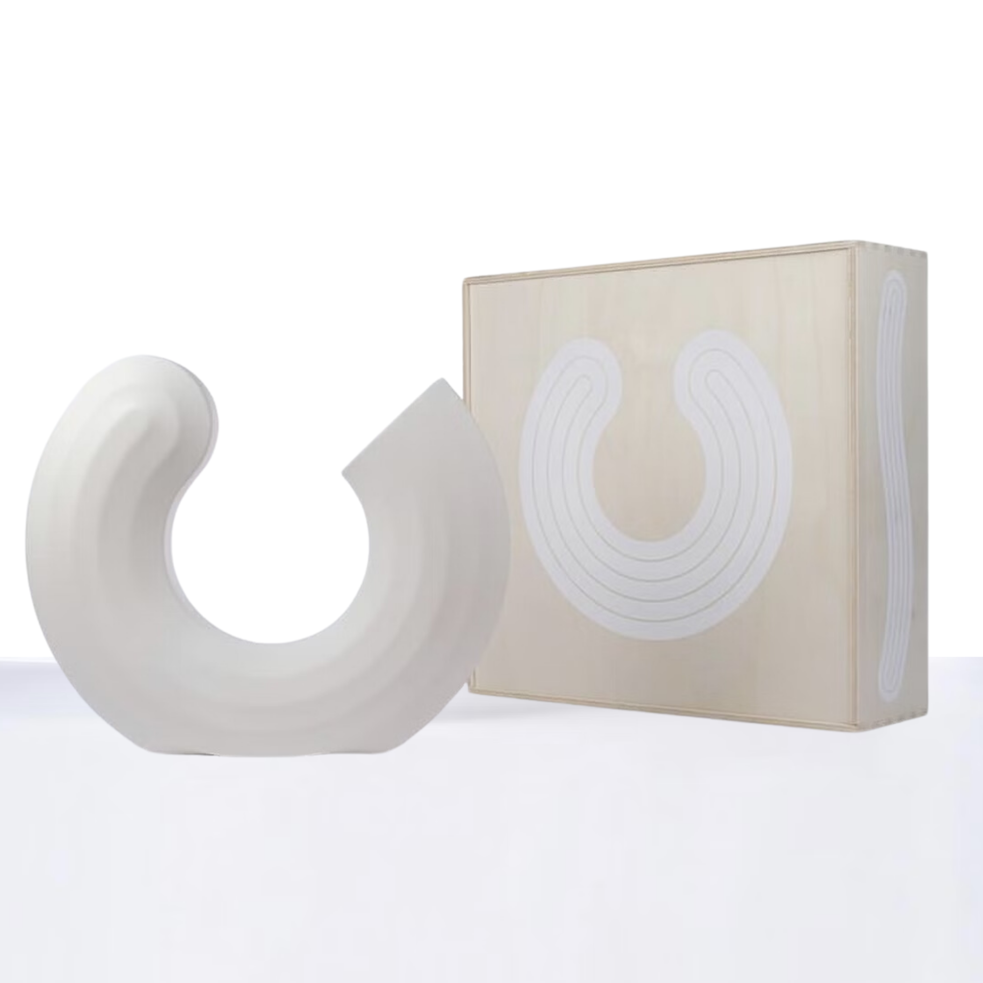 We All Make The Flowers Grow III (White)  Josh Sperling  Porcelain Vase with Glaze  16.5" x 13.8" Inches