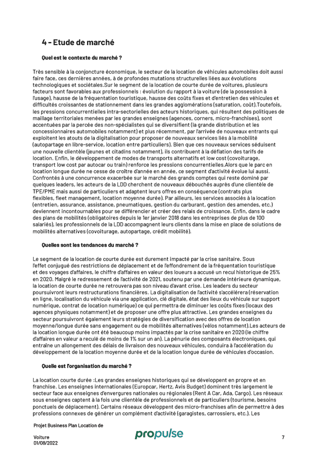 business plan loueur de voiture etude de marche business plan loueur de voiture etude de marche