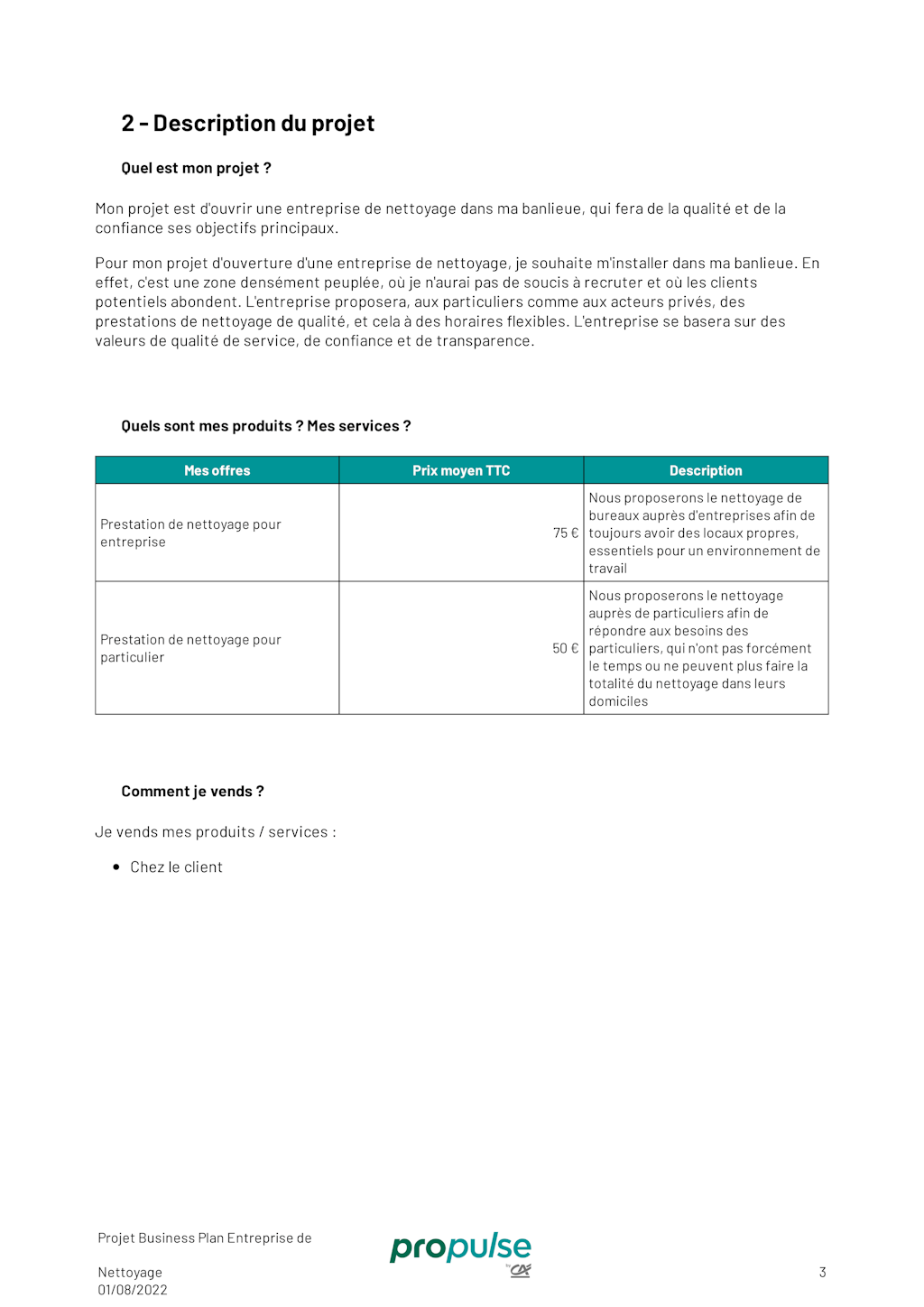 Présentation du projet