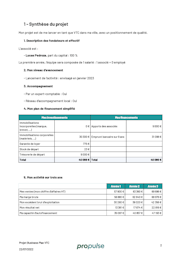 Exemple synthèse business plan VTC