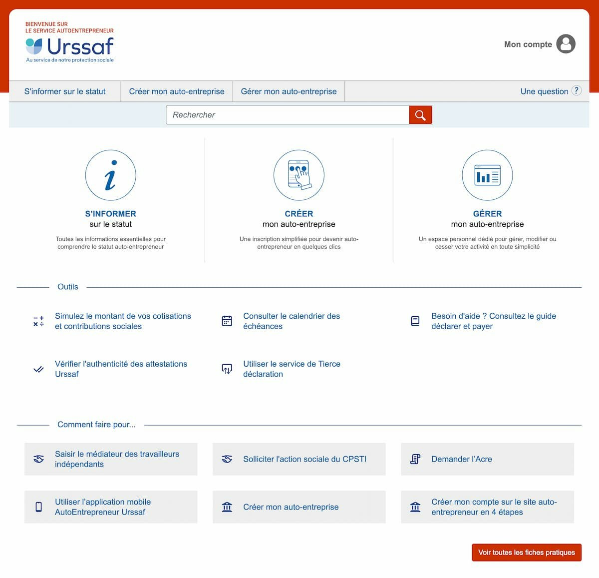 Urssaf télécharger l'attestation fiscale autoentrepreneur 2022