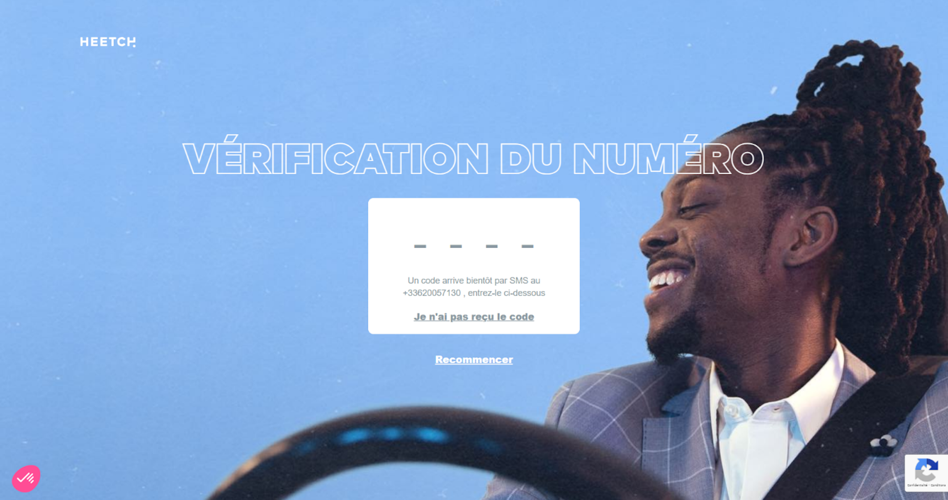Vérification pour devenir chauffeur Heetch
