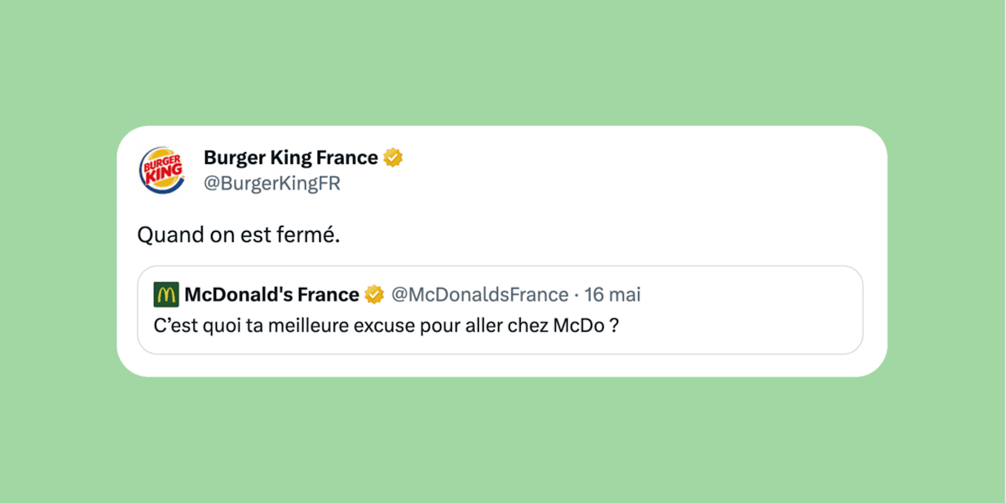 Burger King vs McDonald's