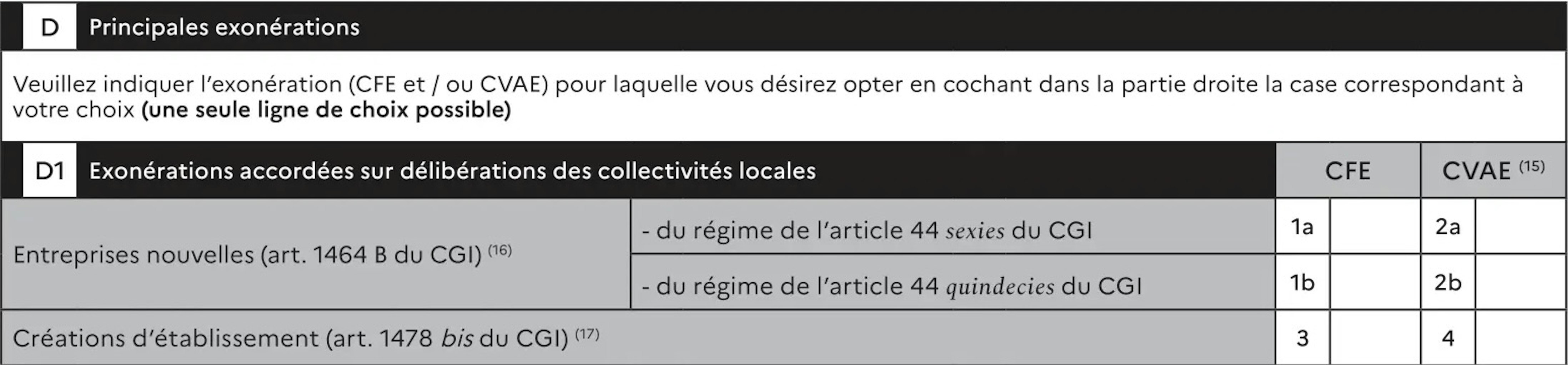 Formulaire CFE 1447-C-SD partie D1