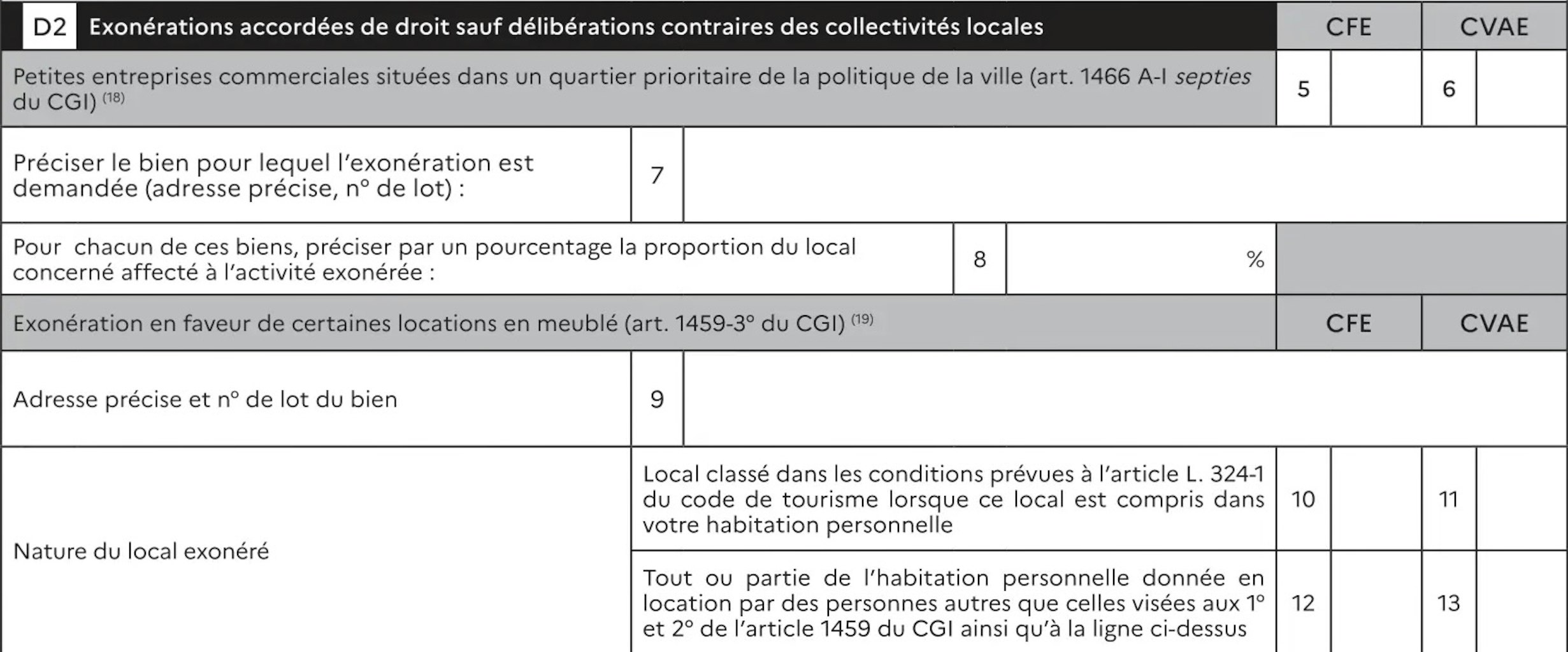 Formulaire CFE 1447-C-SD partie D2 Formulaire CFE 1447-C-SD partie D2