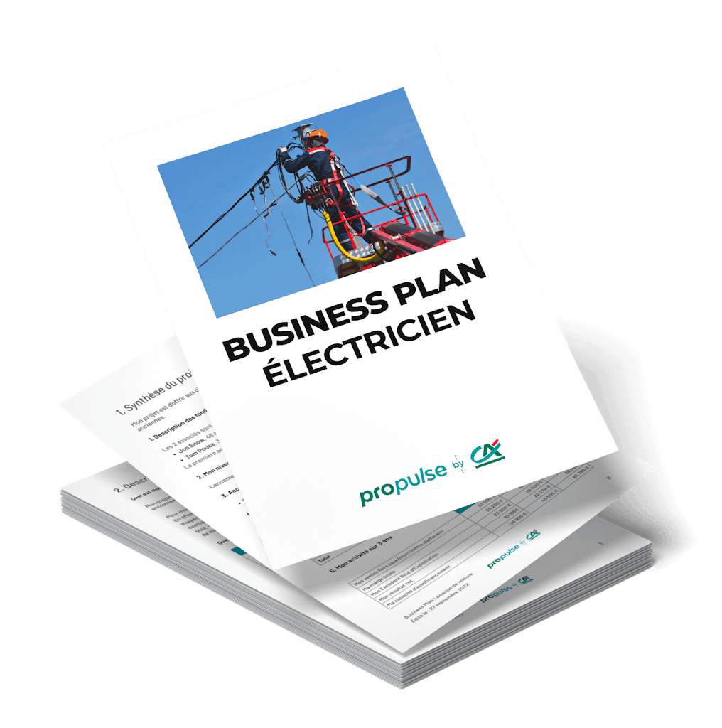 Business Plan Électricien en ligne & gratuit PropulsebyCA