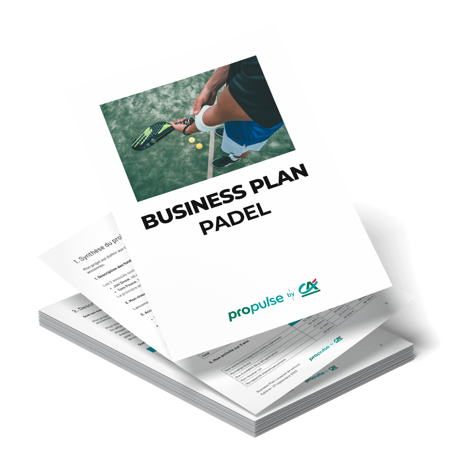 business plan club padel