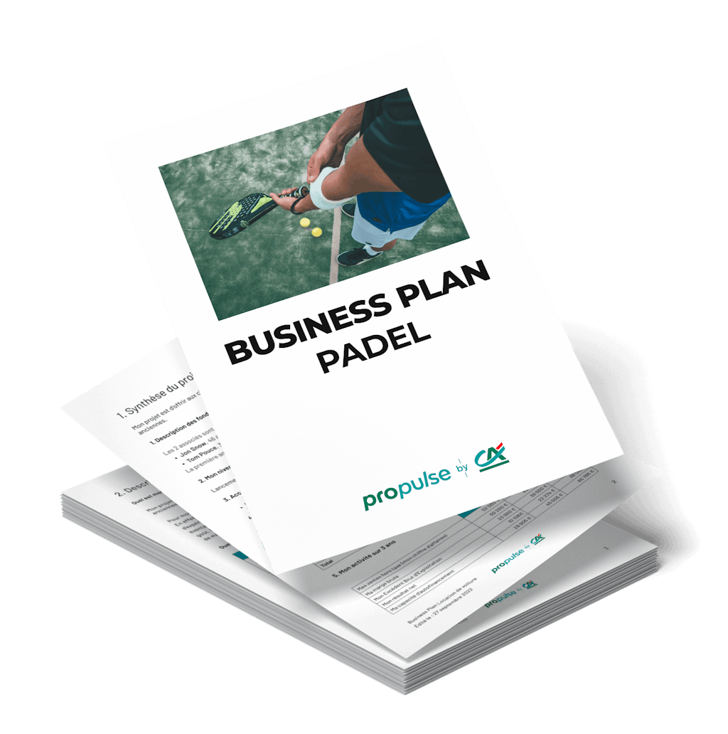 business plan club padel
