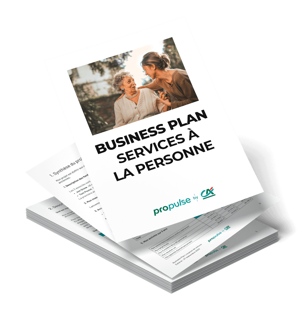 business plan service à la personne