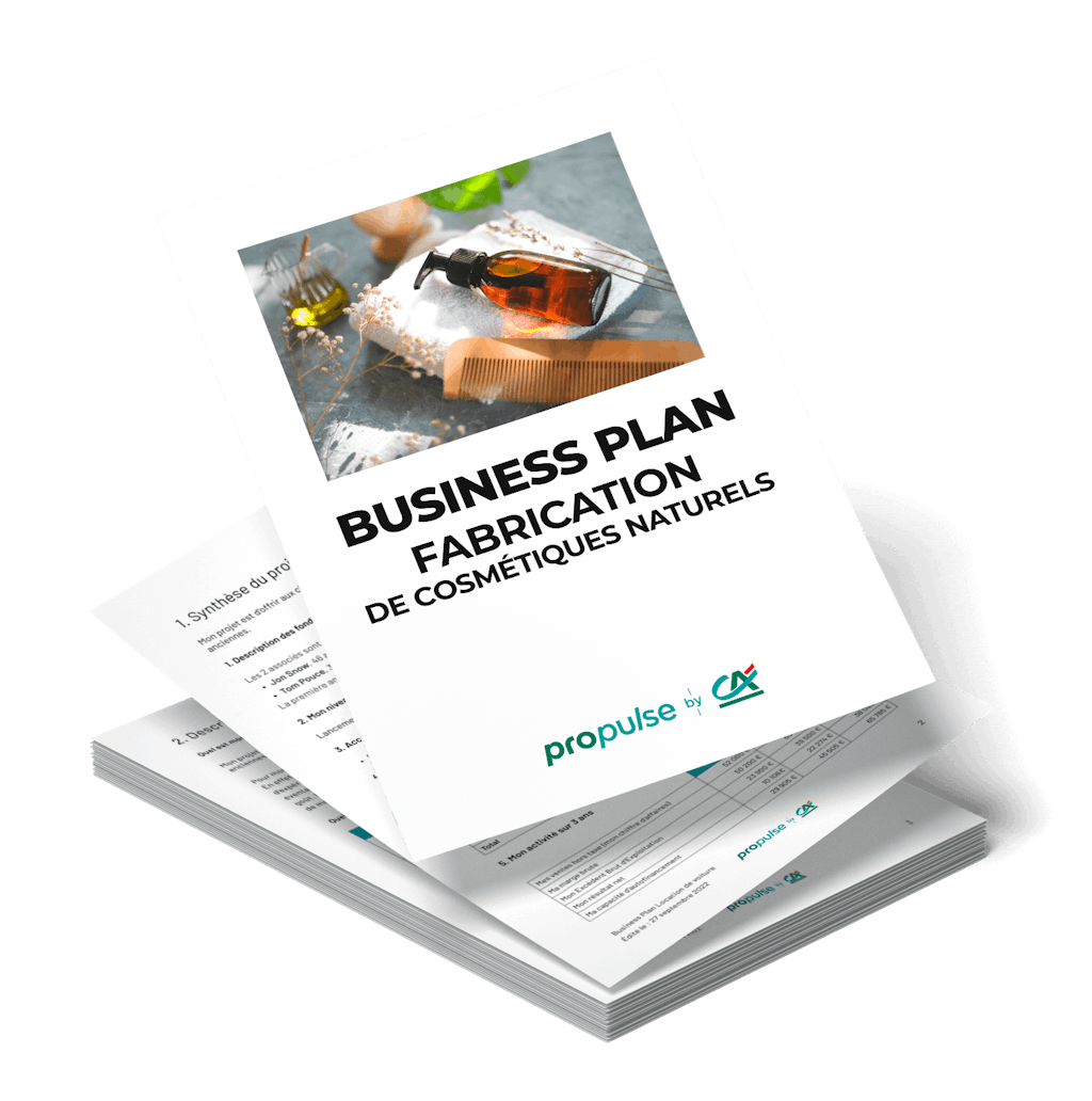 business plan fabrication cosmétiques naturels