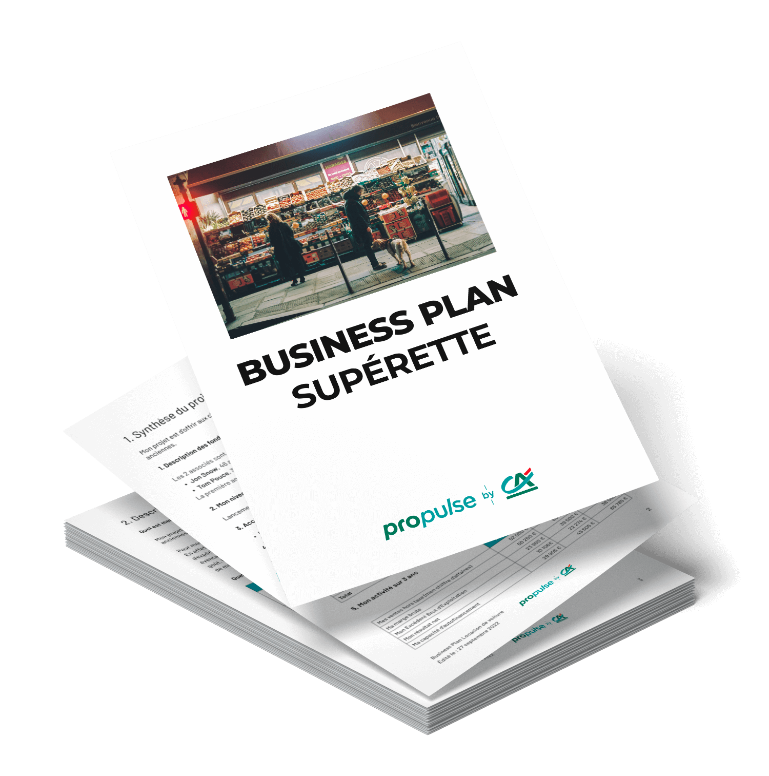 business plan supérette