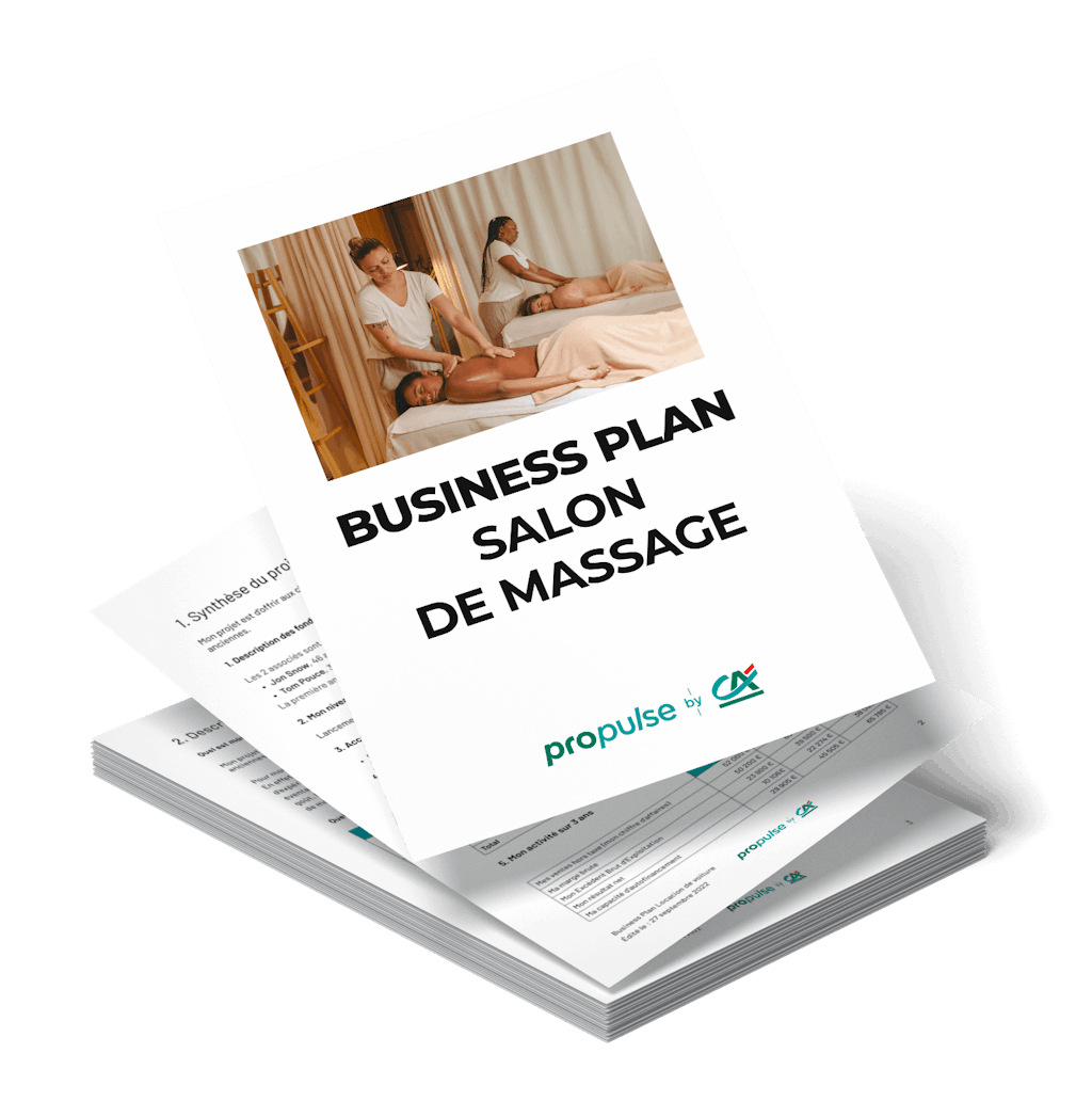 business plan salon de massage