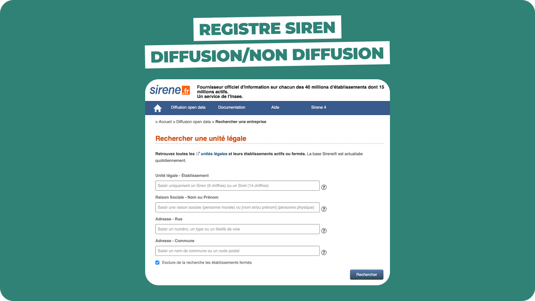 Registre SIREN Registre SIREN