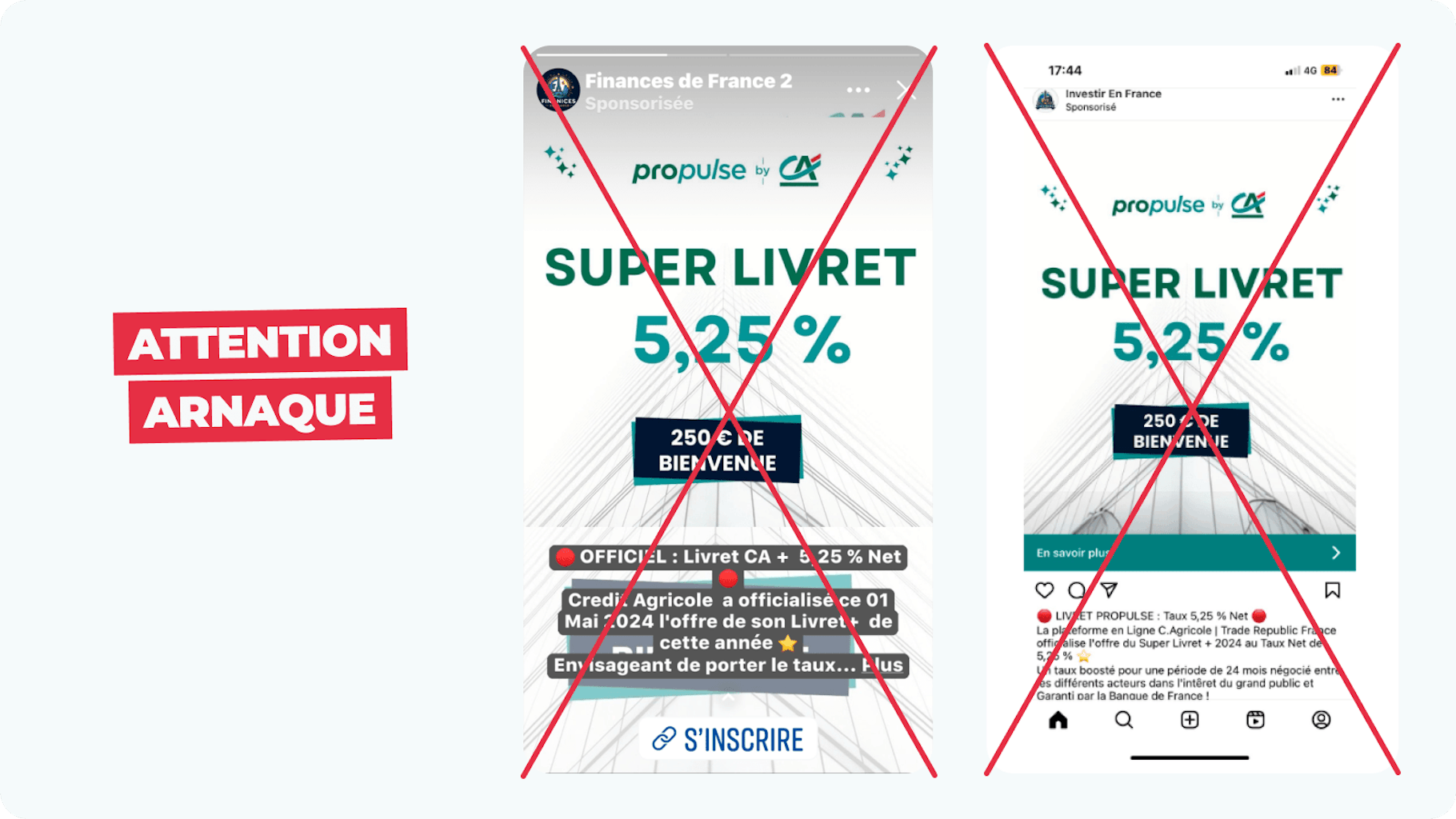 Exemple arnaque faux livret Propulse