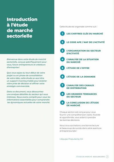 Étude de marché boulangerie
