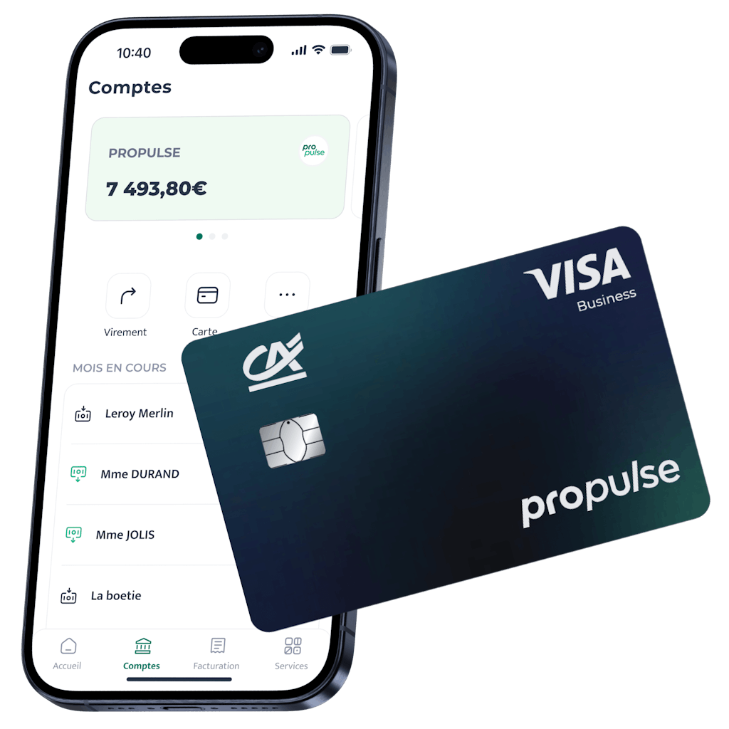 Compte pro Propulse du Crédit Agricole