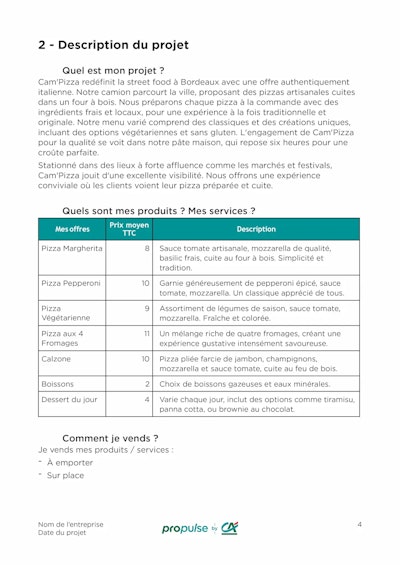 Business Plan page 4