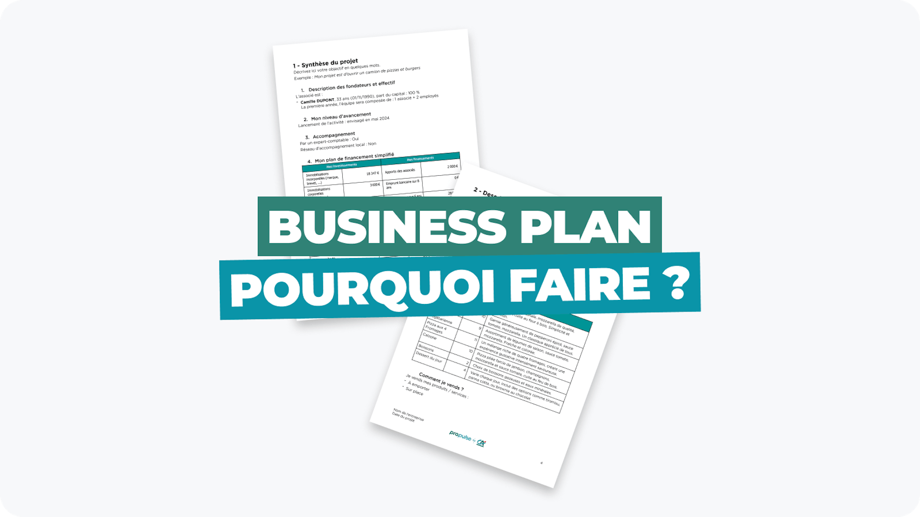 Pourquoi faire un business plan ?