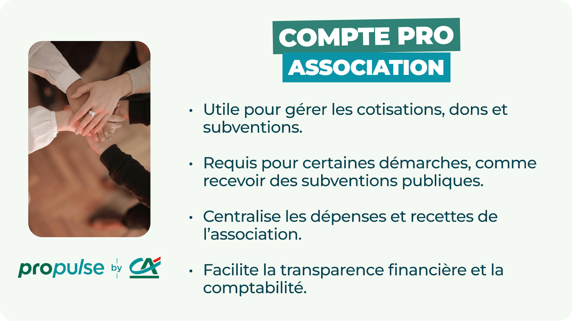 Compte pro pour association