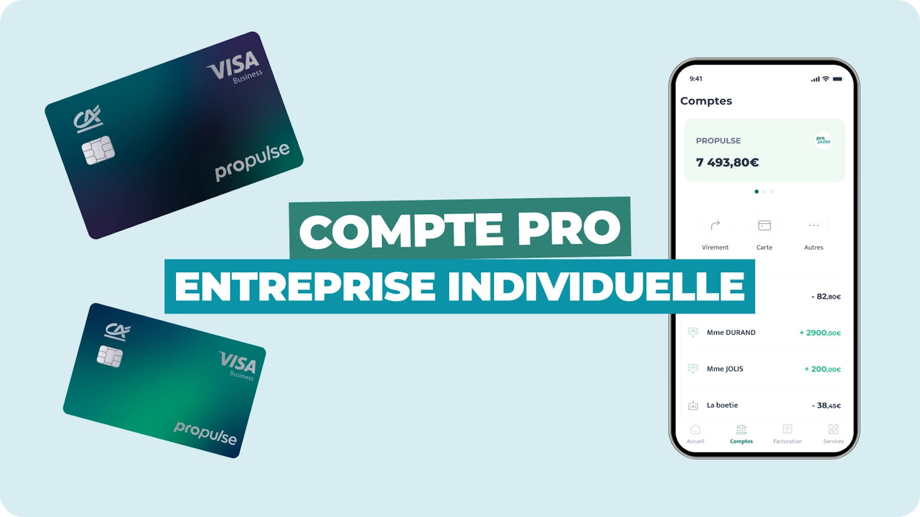 Compte pro entreprise individuelle