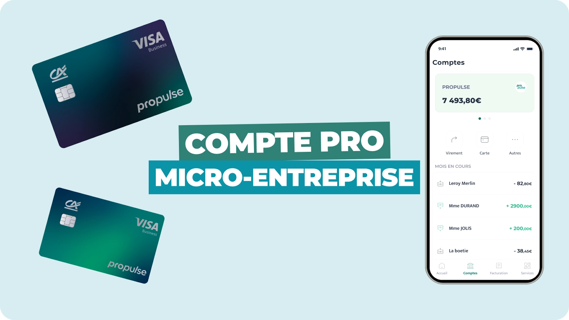 Compte pro en micro-entreprise