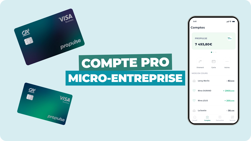 Compte pro en micro-entreprise