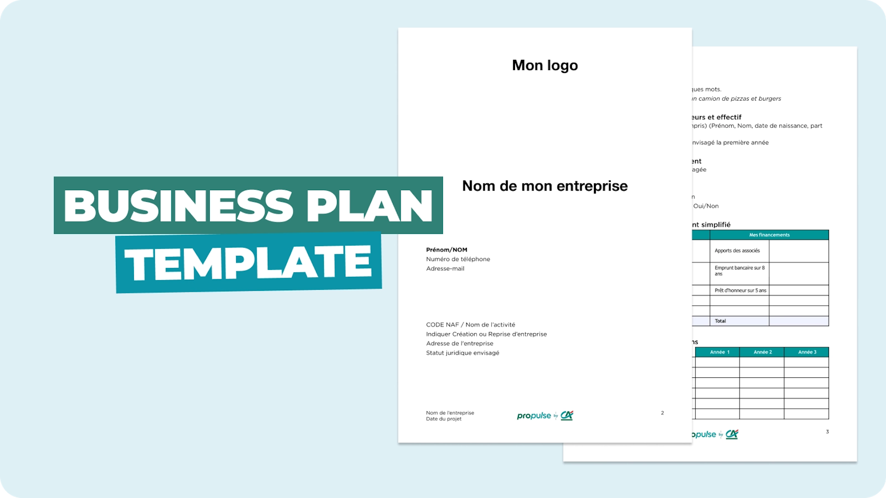 Template de Business Plan Template de Business Plan