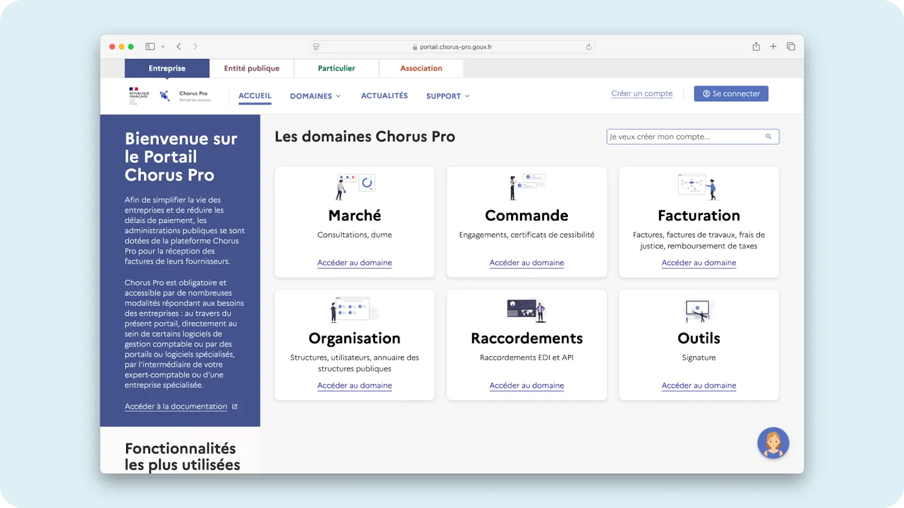 la plateforme Chorus Pro la plateforme Chorus Pro