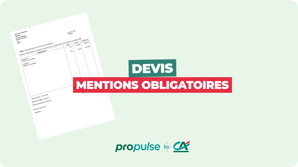 Mentions obligatoires pour un devis