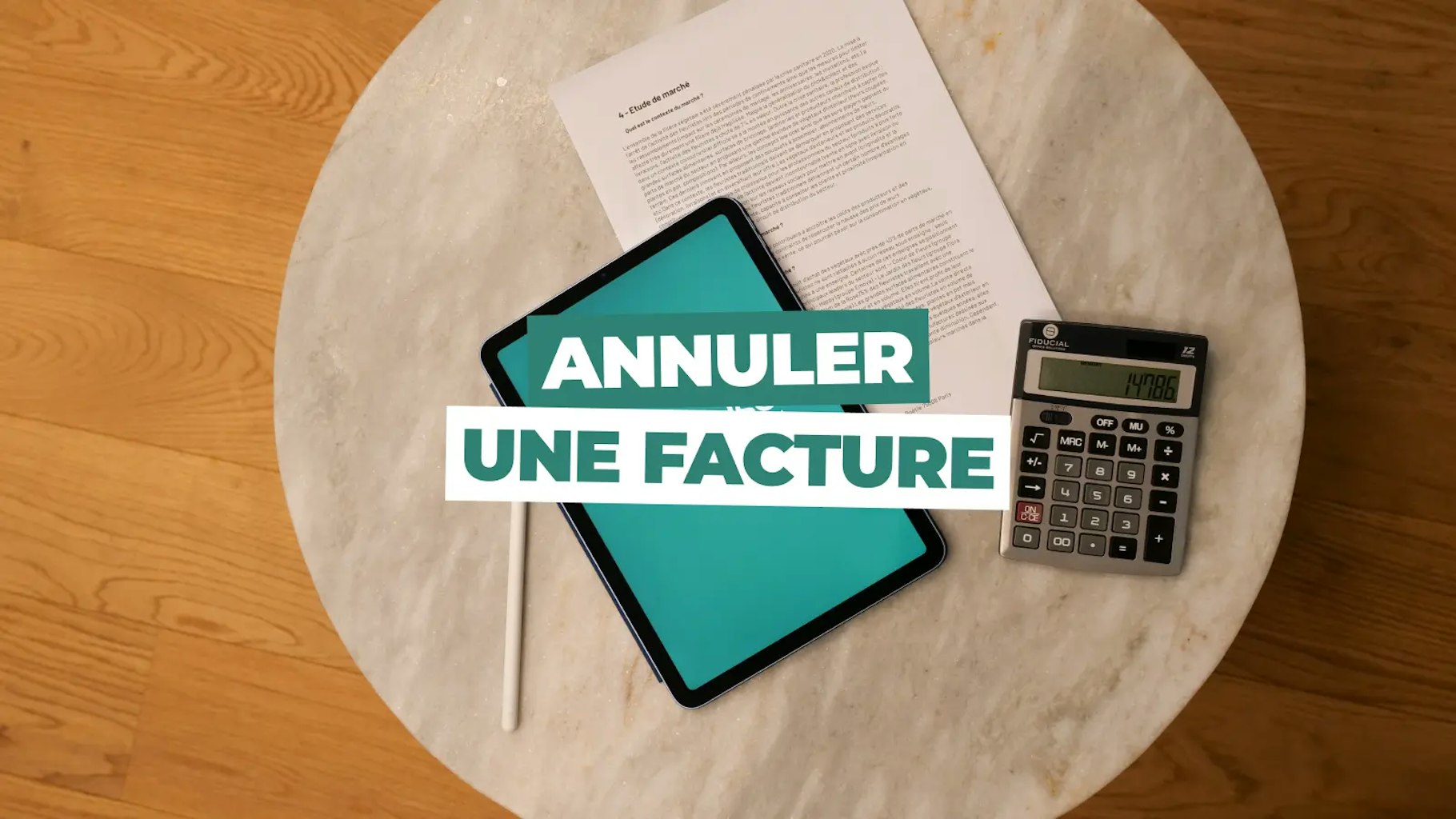 Annuler une facture