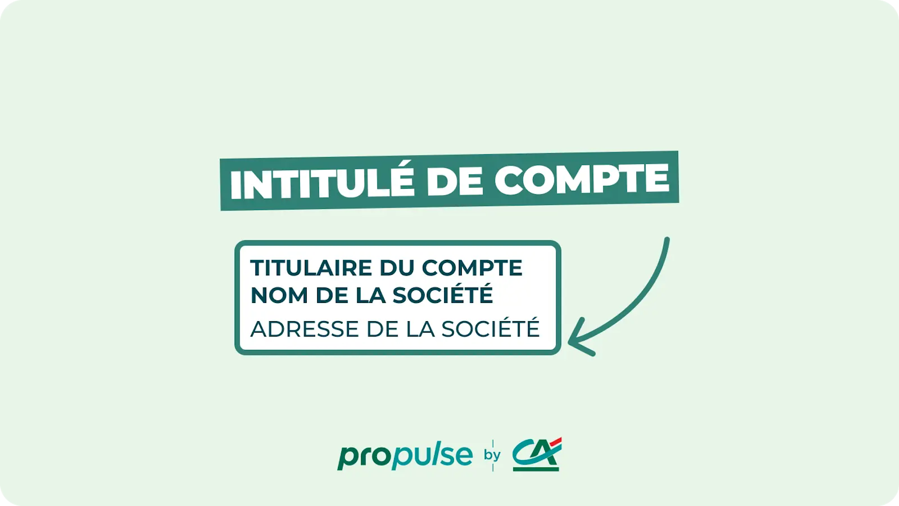 Intitulé de compte bancaire
