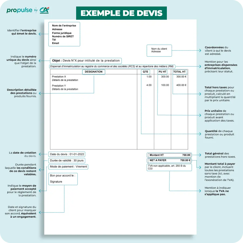 Exemple de devis