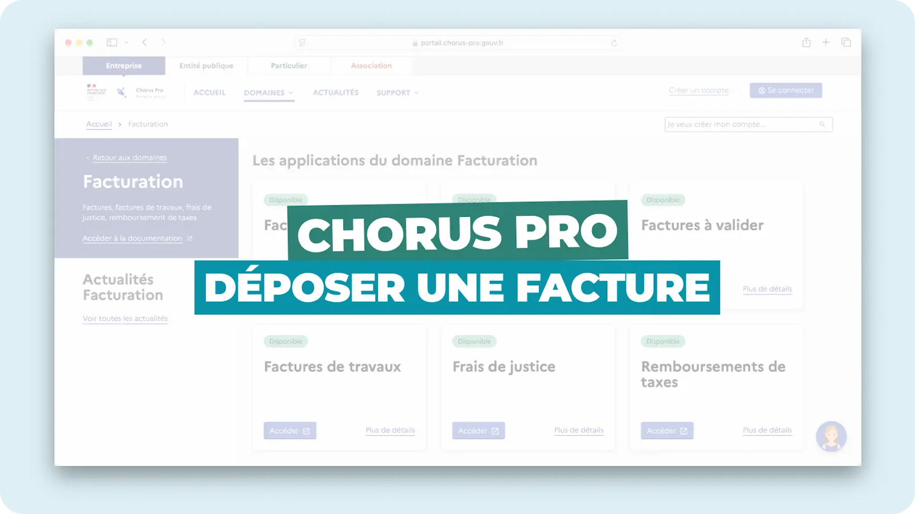 Déposer une facture sur Chorus Pro