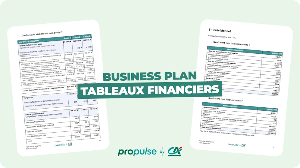 Partie financière business plan