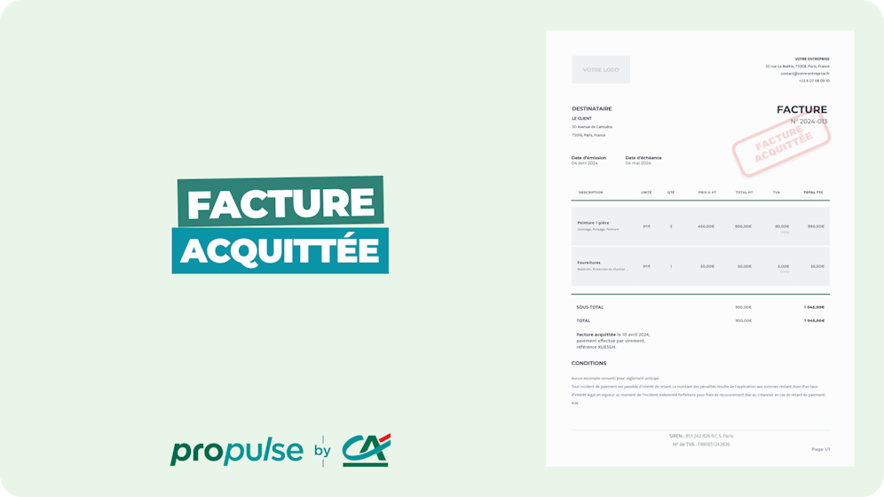 Facture acquittées