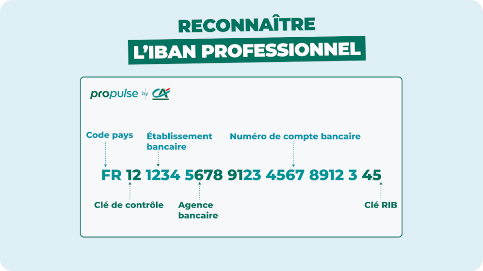 Reconnaître l'IBAN professionnel