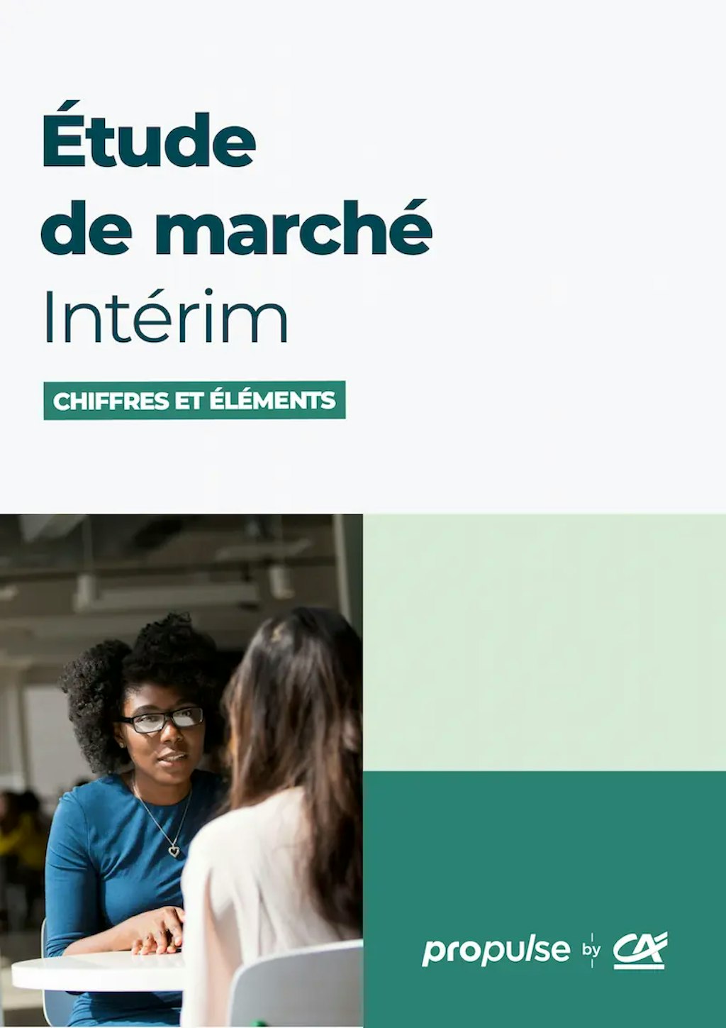 Étude de marché de l'intérim couverture